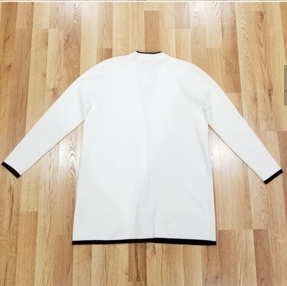 Zara long cardigan w/ faux pearl buttons - Picture 5 of 8